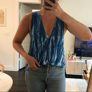 Blue Life Tie Dye Top M